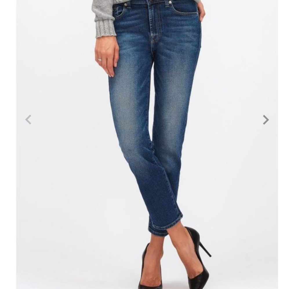 7 For all Mankind Roxanne ankle straight jeans